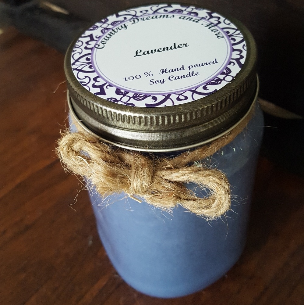 Lavender scented candle 100% soy wax